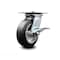 Service Caster 6 Inch Heavy Duty Rubber on Aluminum Caster with Roller Bearing and Brake SCC SCC-35S620-RAR-SLB - alternate 1